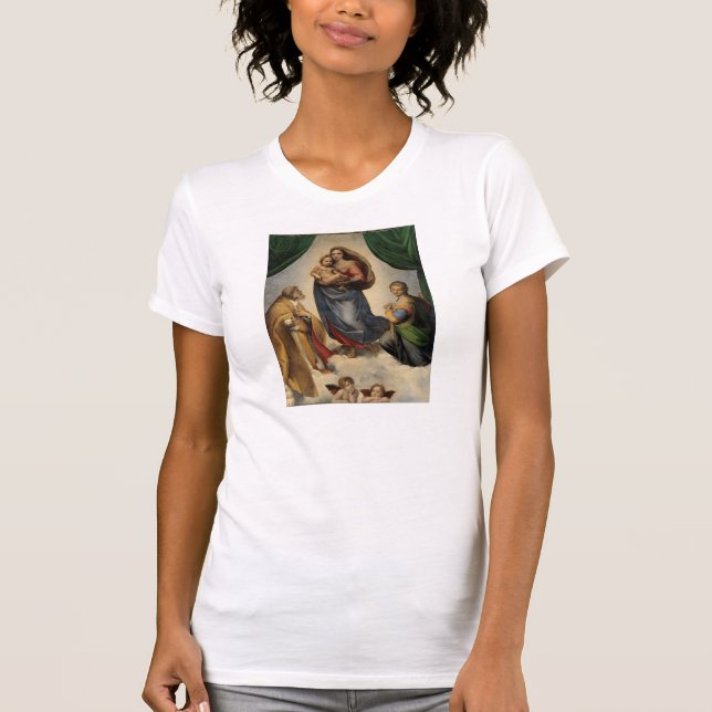 Raphael - Sistine Madonna T-shirt (Framsida)