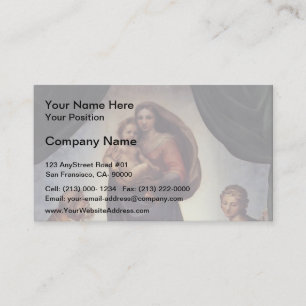 Raphael- Sistine Madonna Visitkort