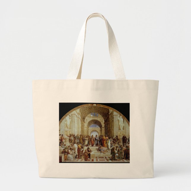 Raphael "skola av Athens" (circa 1511) Jumbo Tygkasse (Framsidan)