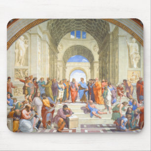 Raphael skolar av Athens (Plato och Aristotle) Musmatta