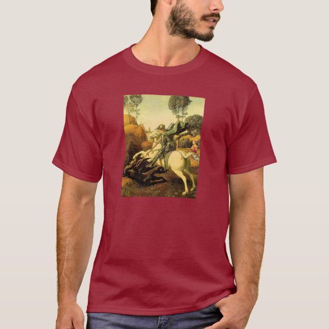 Raphael "St George och draken" (circa 1505) Tee (Framsida)
