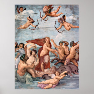 RAPHAEL - Triumf av Galatea 1512 Poster