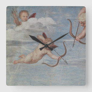 Raphael triumfen av Galatea Fyrkantig Klocka
