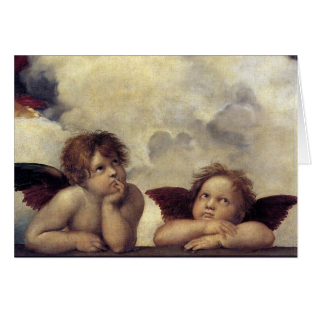 Raphaels Änglar Hälsningskort (Framsidan Horizontal)