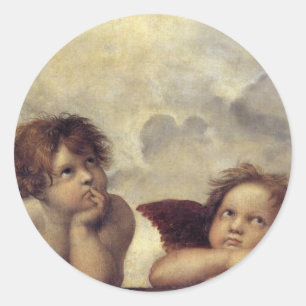 Raphaels Änglar Runt Klistermärke