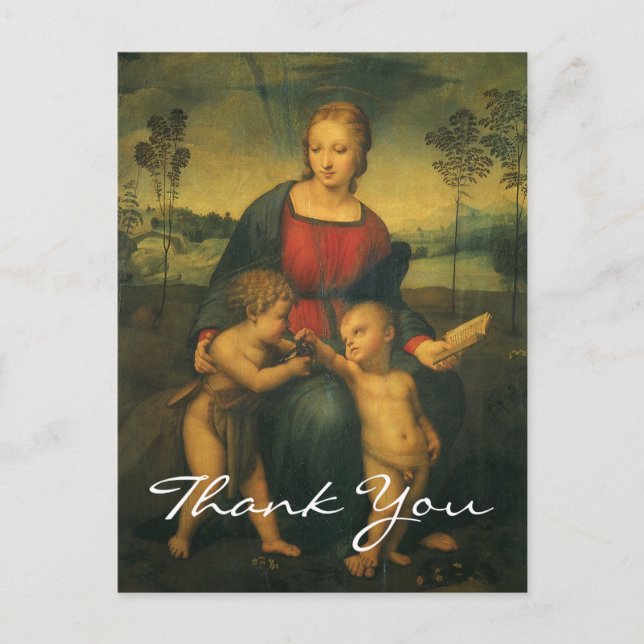 Raphaels madonna från Goldfinch Vykort (Framsida)