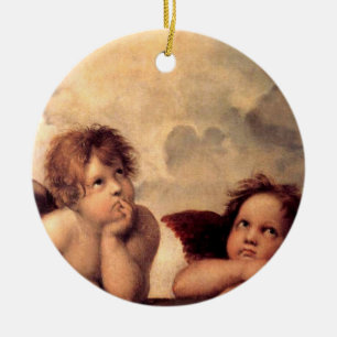 Raphaels Putti prydnad Julgransprydnad Keramik