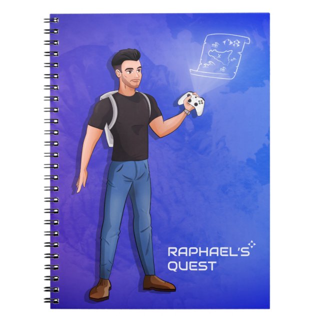 Raphael's Quest - Officiella YouTube-kanalen Anteckningsbok (Framsidan)