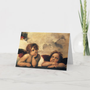 Raphaels Sistine Madonna (detaljer) Helgkort