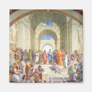 Raphaels skola i Aten (Plato och Aristoteles) Magnet