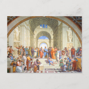 Raphaels skola i Aten (Plato och Aristoteles) Vykort