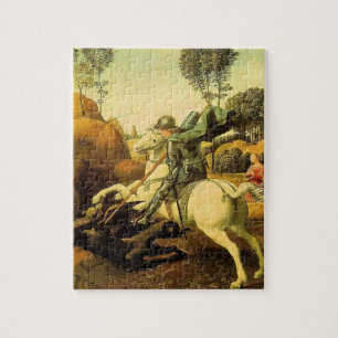 Raphaels "St. George och Dragon" (circa 1505) Pussel