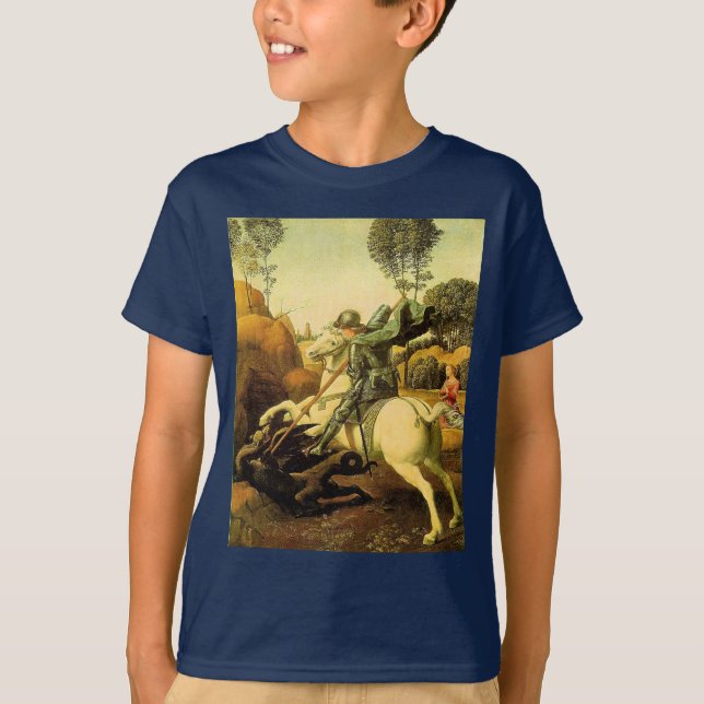 Raphaels "St. George och Dragon" (circa 1505) Tee (Framsida)