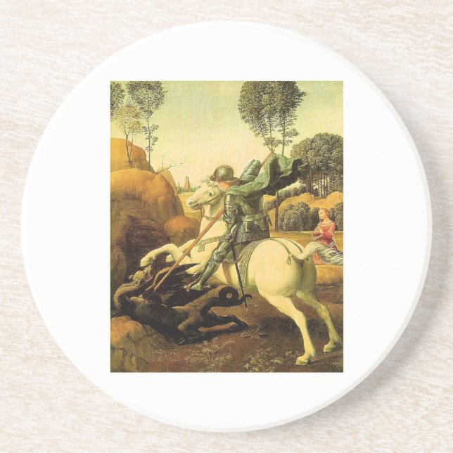 Raphaels "St. George och Dragon" (circa 1505) Underlägg (Framsidan)