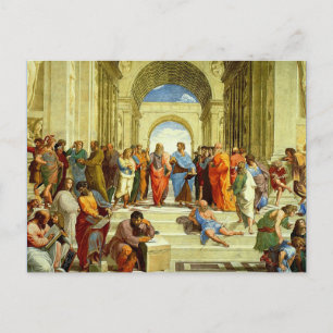Raphaels "The School of Aten" Information Circa 15 Vykort