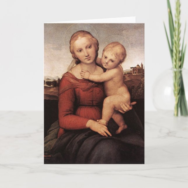 Raphaels vackra Madonna Helgkort (Framsida)