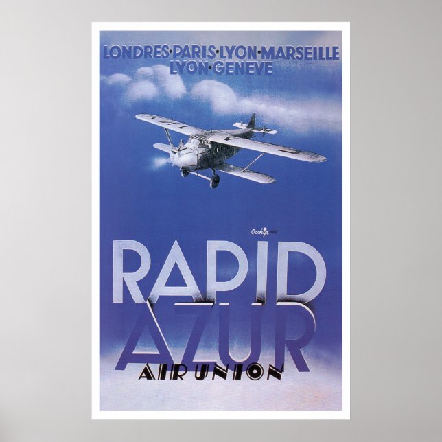 Rapid Azur Luft Union Poster (Framsidan)