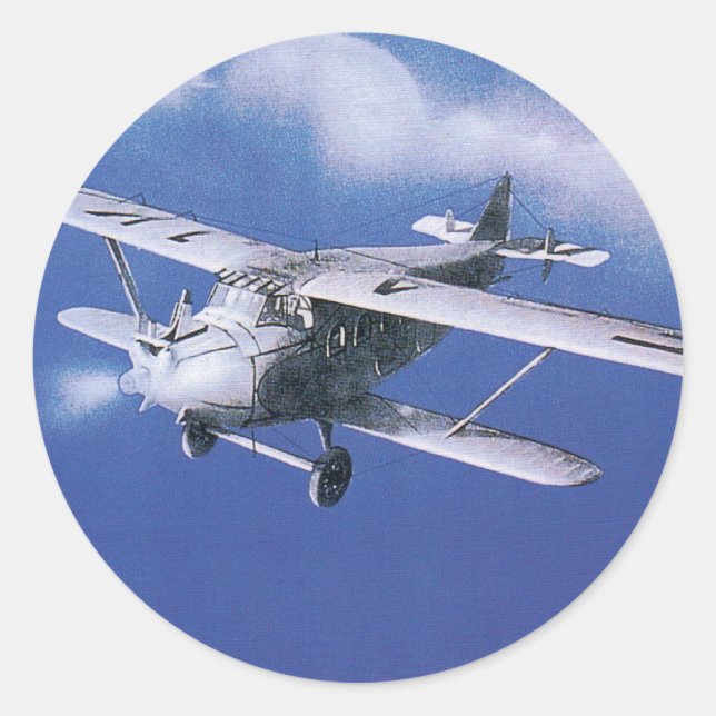 Rapid Azur Runt Klistermärke (Framsida)