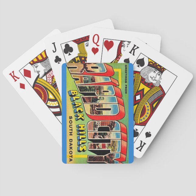Rapid City SD vykort lek kort Casinokort (Baksidan)