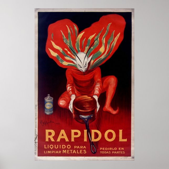 Rapidol, Metall Polsk spansk reklam Poster (Framsidan)