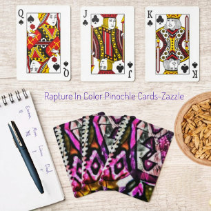 Rapning i Färg Pinochle-kort Casinokort