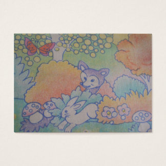 raposa e coelho visitkort