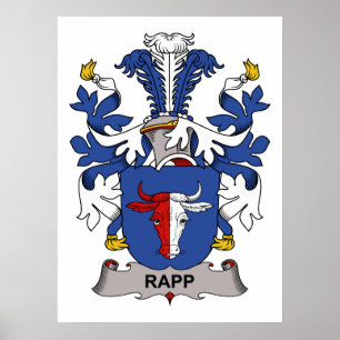 Rapp familjvapensköld poster