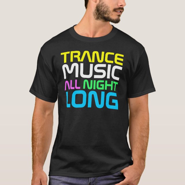 Rappa coutureTramce musik all natt Long T-shirt (Framsida)