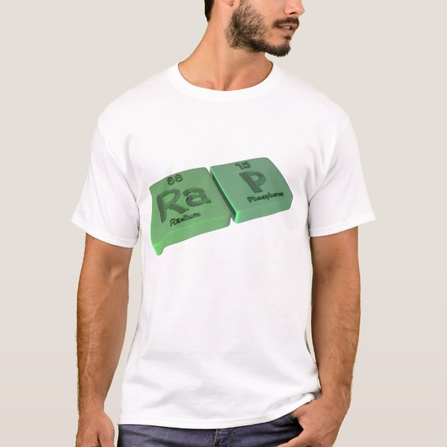 Rappa som RaRadium och p-Phosphorus Tee Shirt (Framsida)