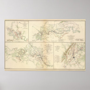 Rappahannock R., Chancellorsville, Fredericksburg Poster