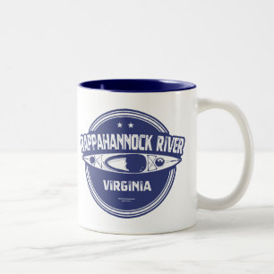 Rappahannock River, Virginia Två-Tonad Mugg