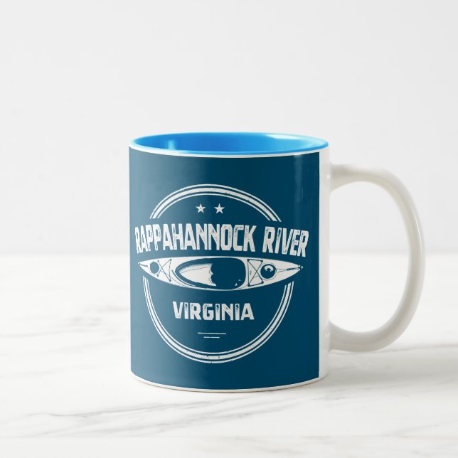 Rappahannock River, Virginia Två-Tonad Mugg (Höger)