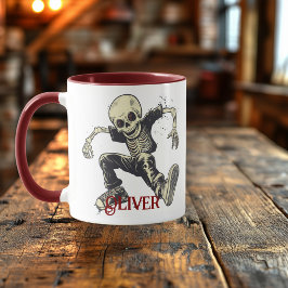 Rappande skelett Halloween – Kusliga dansiga stämn Mugg