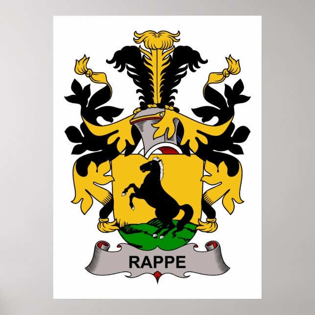 Rappe Family Crest Poster (Framsidan)