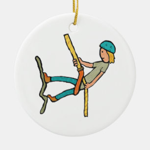 Rappelling Julgransprydnad Keramik