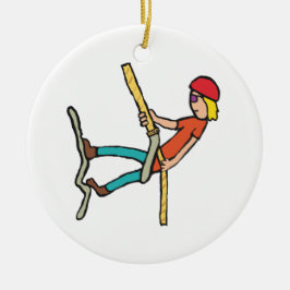 Rappelling Julgransprydnad Keramik