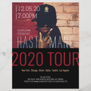 Rapper-konsert Band Music Tour Reklamblad