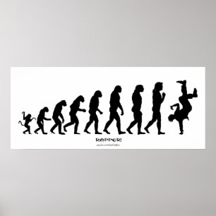 "RAPPER"-konsten "Darwinian Evolution" Poster
