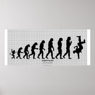 "RAPPER"-konsten "Darwinian Evolution" Poster
