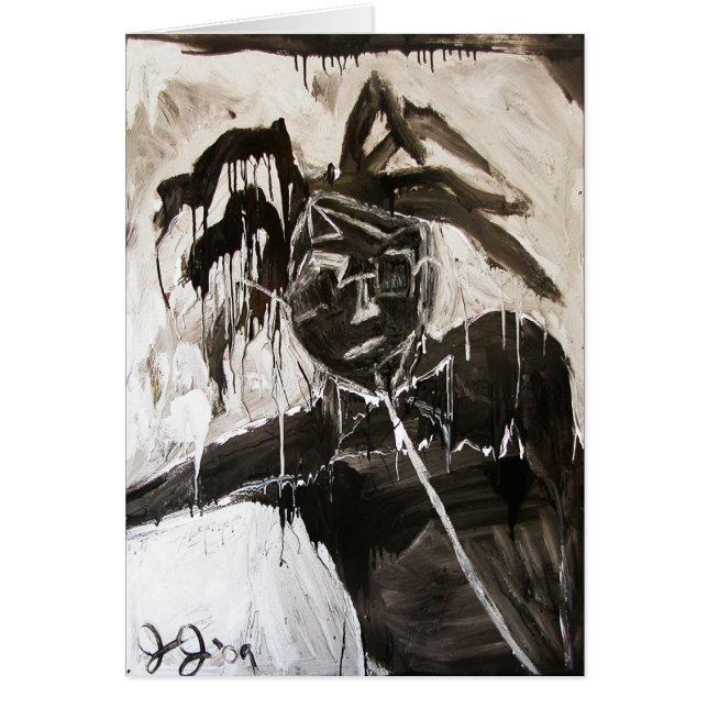 Rapper Rage Hälsningskort (Framsidan)