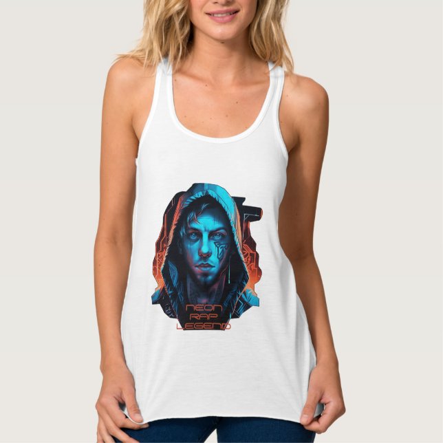 Rapper T-shirt-Tanktopet Linne Med Racerback (Framsida)