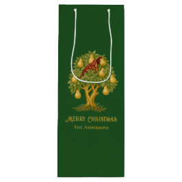 Rapphöna i ett päronträd Elegant julgrönska