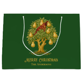 Rapphöna i ett päronträd Elegant julgrönska