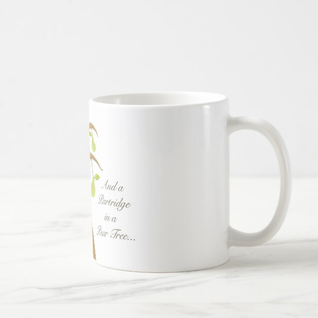 Rapphöna i ett Pearträd Kaffemugg (Höger)