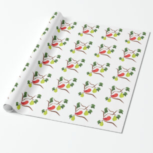 Rapphöna i Pearträd Presentpapper