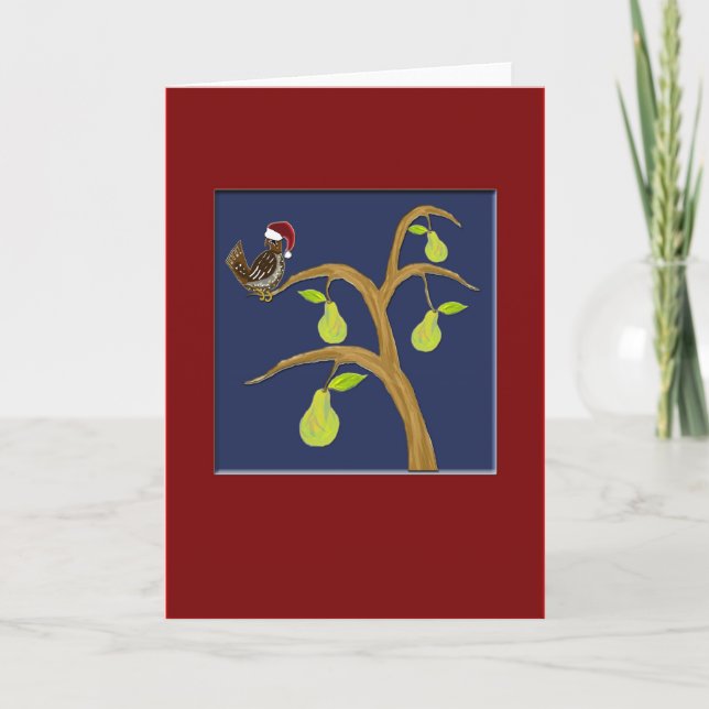 Rapphöna+PearTree5x7 Helgkort (Framsida)