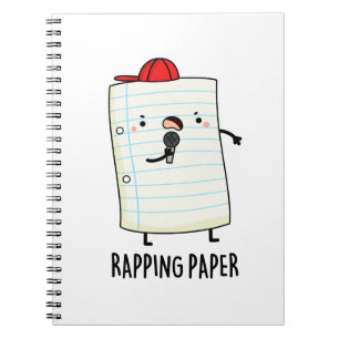 Rapping Papper Funny Pun Anteckningsbok