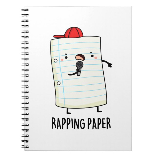Rapping Papper Funny Pun Anteckningsbok (Framsidan)