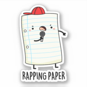 Rapping Papper Funny Wrapping Papper Pun Klistermärken