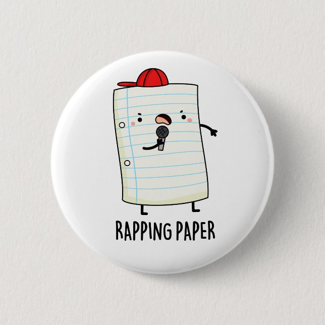 Rapping Papper Funny Wrapping Papper Pun Knapp (Framsida)
